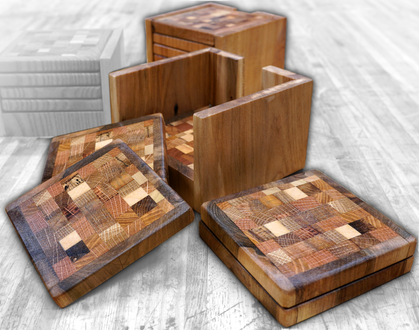 Pallet Wood End Grain Coasters Jackman Works